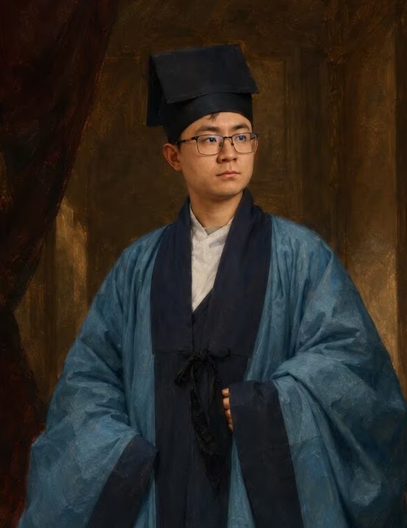 Xiaolong Liu wearing late Ming dynasty hanfu